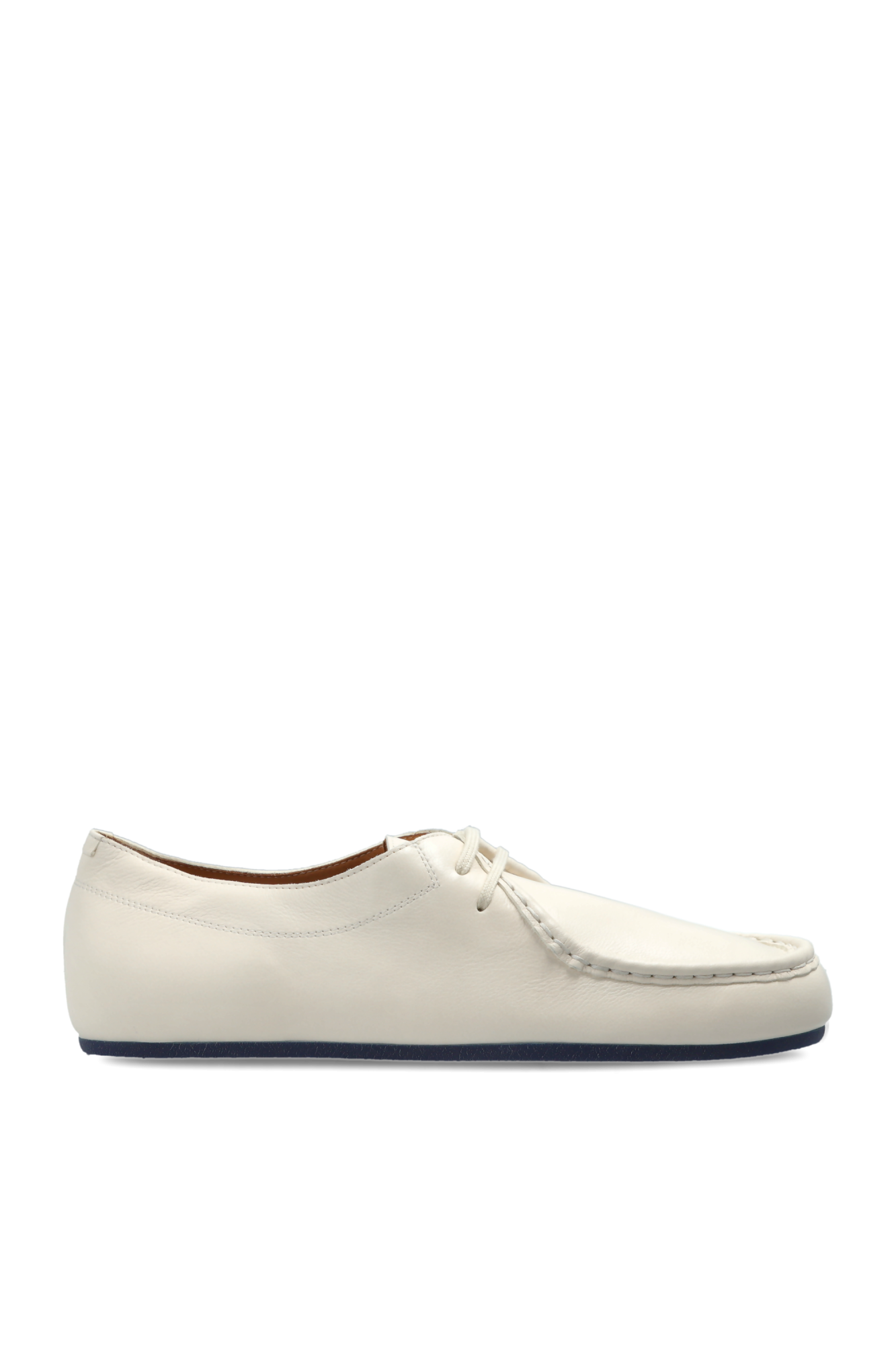 Cream 'Lace Up' leather shoes JIL SANDER - MuslimShops Switzerland